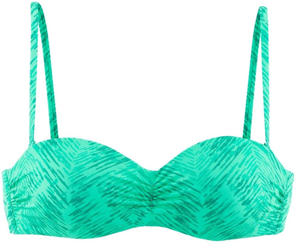 JETTE Bikinový top  svetlozelená / tmavozelená