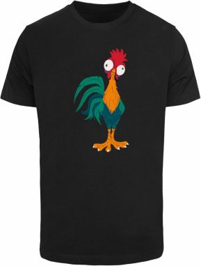 ABSOLUTE CULT Tričko 'Moana - Hei Hei'  zelená / oranžová / červená / čierna