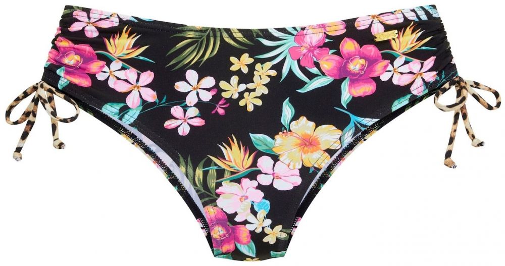 BUFFALO Bikinové nohavičky  jedľová / svetlooranžová / tmavoružová / čierna