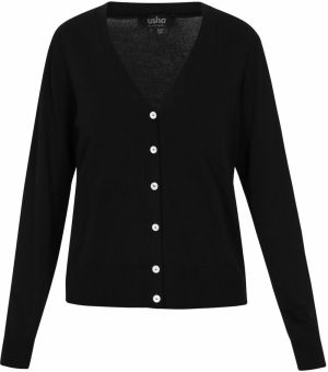 usha BLACK LABEL Kardigán 'Classic Look'  čierna