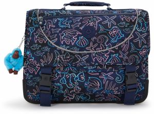 KIPLING Batoh 'Preppy'  námornícka modrá / tyrkysová / svetlomodrá / ružová