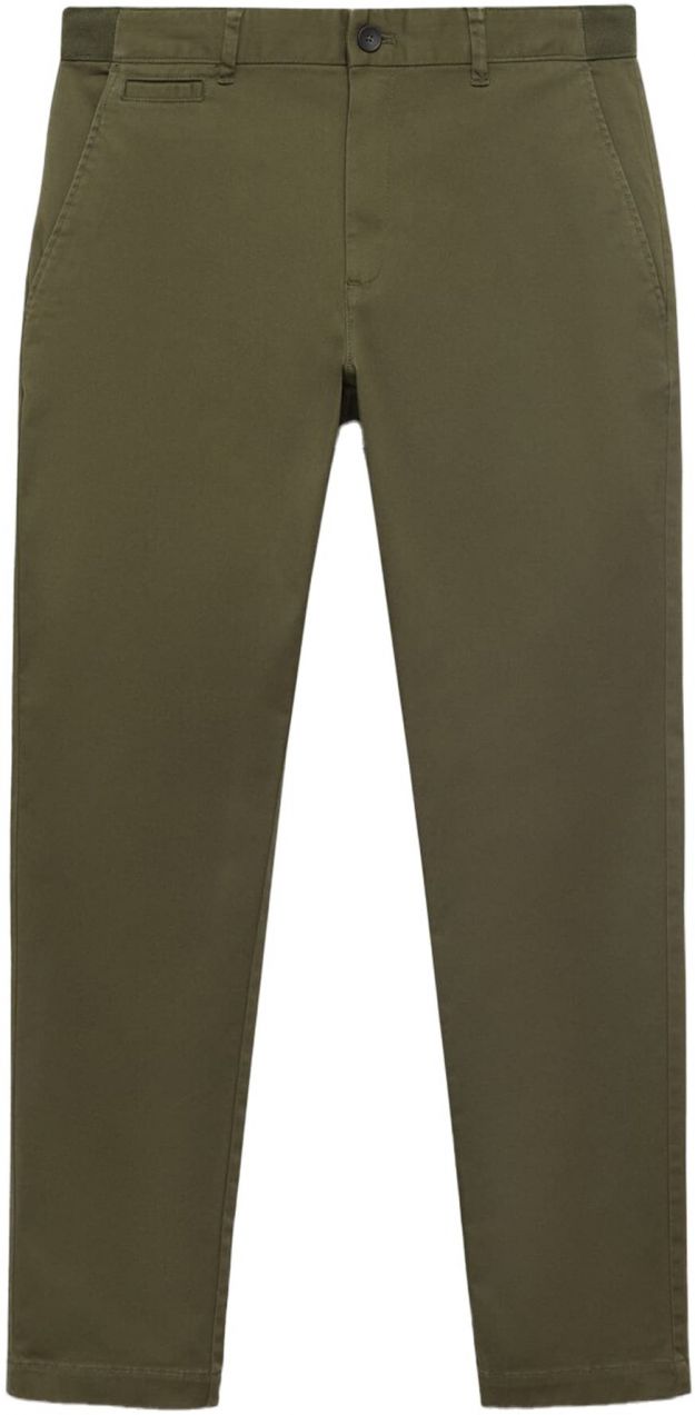 MANGO MAN Chino nohavice  kaki