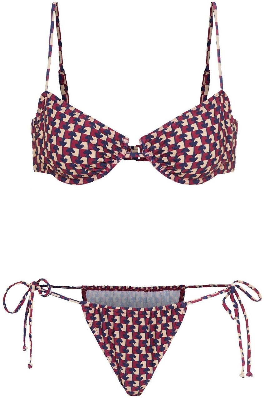 LSCN by LASCANA Bikiny  nebielená / námornícka modrá / bordová