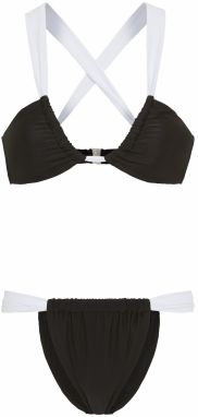 LSCN by LASCANA Bikiny  čierna / biela
