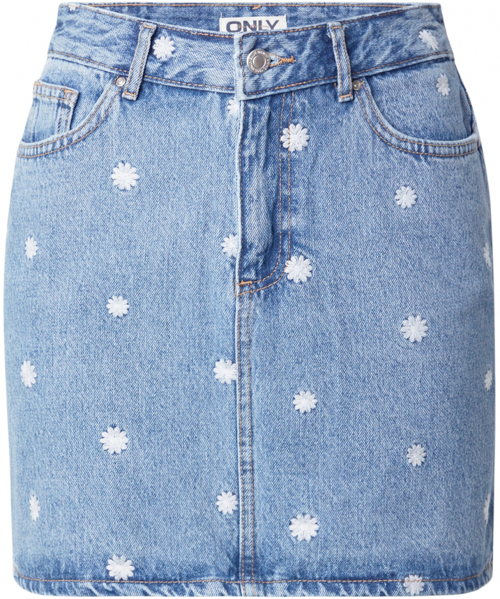 ONLY Sukňa 'ONLSTELLA'  modrá denim / biela