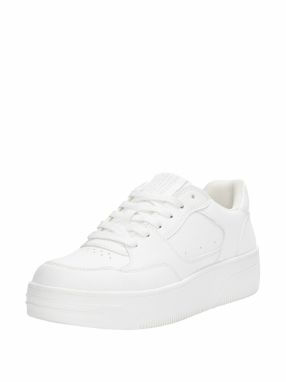 Pull&Bear Nízke tenisky  biela