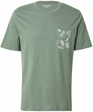 JACK & JONES Tričko 'JJROX'  nefritová / biela