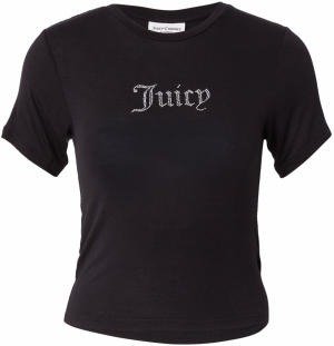Juicy Couture Tričko  čierna / strieborná