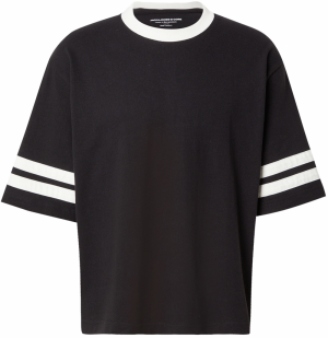 JACK & JONES Tričko 'JCORETREAT'  čierna / biela