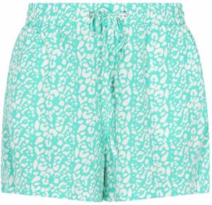 swirly Nohavice 'Comfy'  tyrkysová / biela