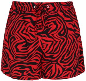 swirly Nohavice 'Comfy'  krvavo červená / čierna