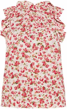 FELIPA Blúzka 'Spring Summer'  svetlobéžová / zelená / červená / biela