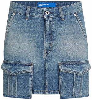 KARL LAGERFELD JEANS Sukňa  modrá denim