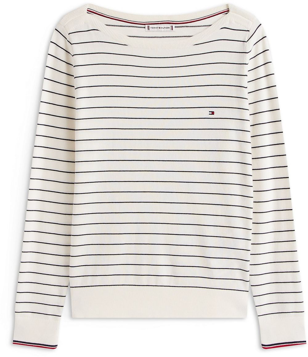 TOMMY HILFIGER Sveter  námornícka modrá / červená / biela ako vlna