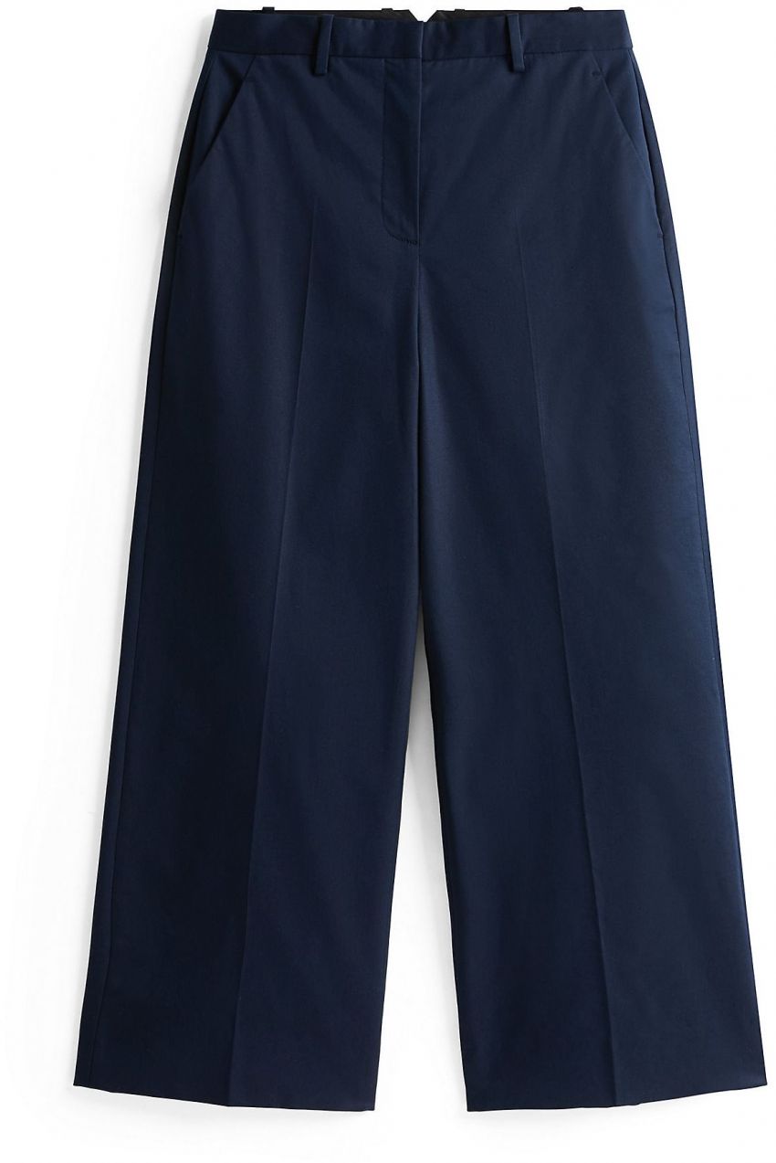 TOMMY HILFIGER Nohavice s pukmi  námornícka modrá