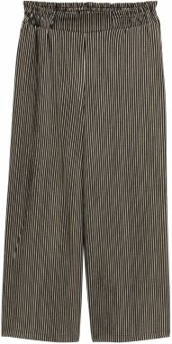 TOM TAILOR DENIM Nohavice  kaki / čierna