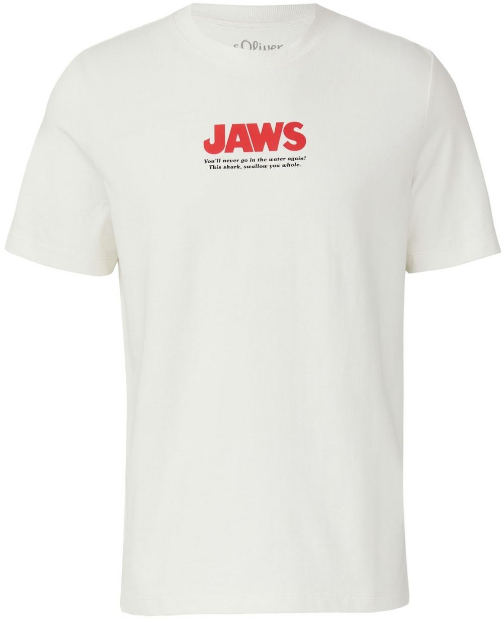 s.Oliver Tričko 'Jaws'  modrá / červená / čierna / biela