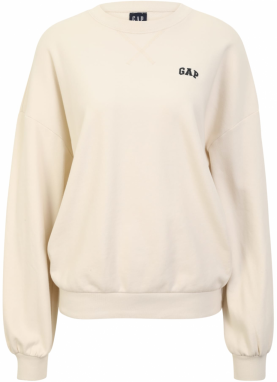 Gap Tall Mikina 'VOLUME - JAPAN'  svetlobéžová / čierna