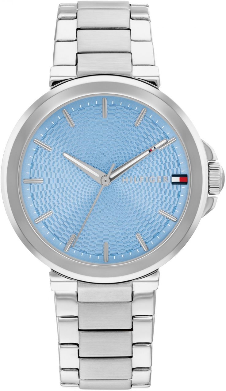 TOMMY HILFIGER Analógové hodinky 'LORI'  svetlomodrá / strieborná