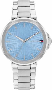 TOMMY HILFIGER Analógové hodinky 'LORI'  svetlomodrá / strieborná