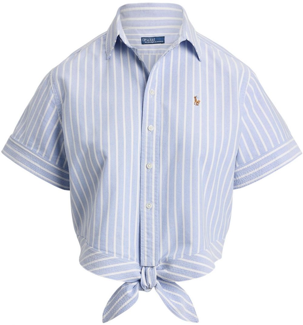 Polo Ralph Lauren Blúzka  svetlomodrá / karamelová / biela