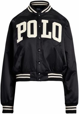 Polo Ralph Lauren Prechodná bunda  svetlobéžová / čierna