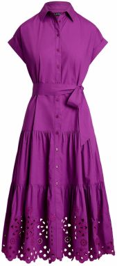 Lauren Ralph Lauren Košeľové šaty  fialová