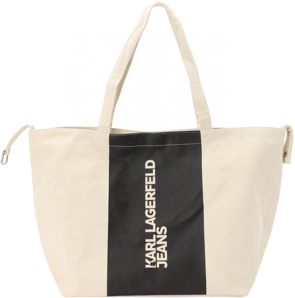 KARL LAGERFELD JEANS Shopper  čierna / biela
