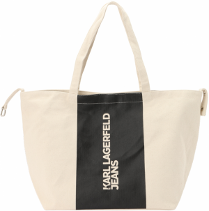 KARL LAGERFELD JEANS Shopper  čierna / biela