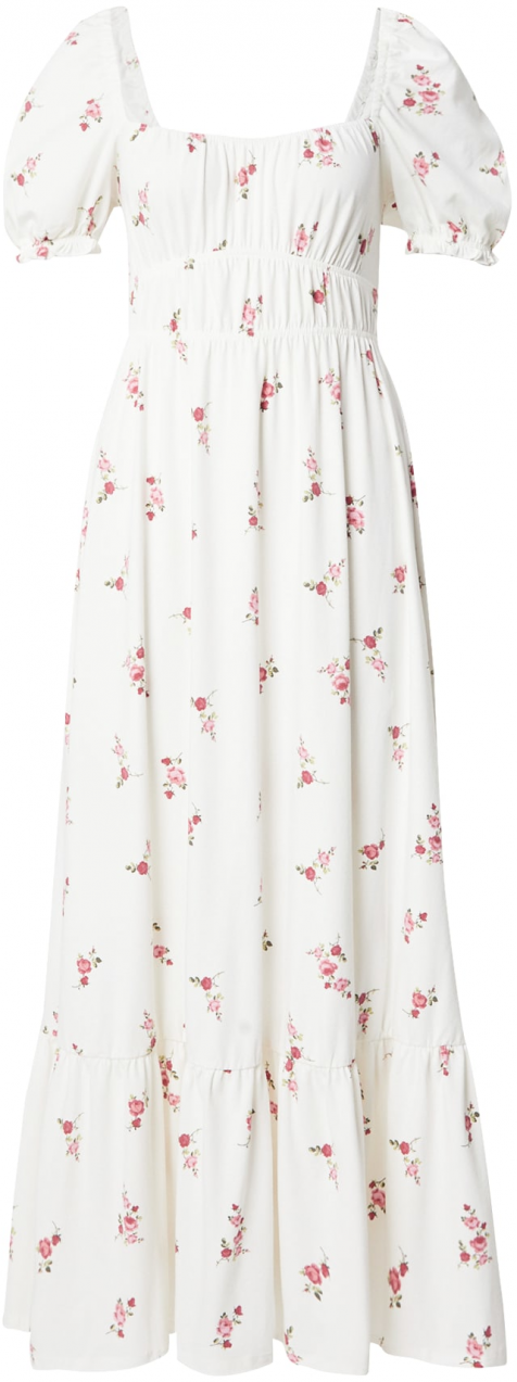 Miss Selfridge Letné šaty  tmavozelená / rosé / staroružová / biela
