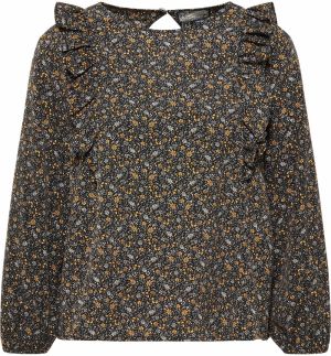 DreiMaster Vintage Blúzka  oranžová / čierna / biela