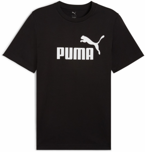 PUMA Funkčné tričko 'Essential No. 1'  čierna / biela