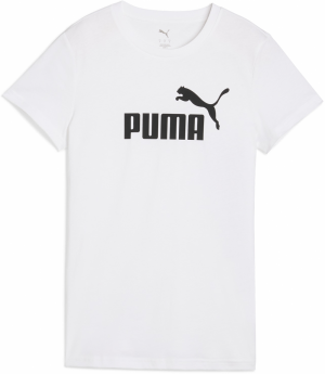 PUMA Funkčné tričko 'Ess No. 1'  čierna / biela
