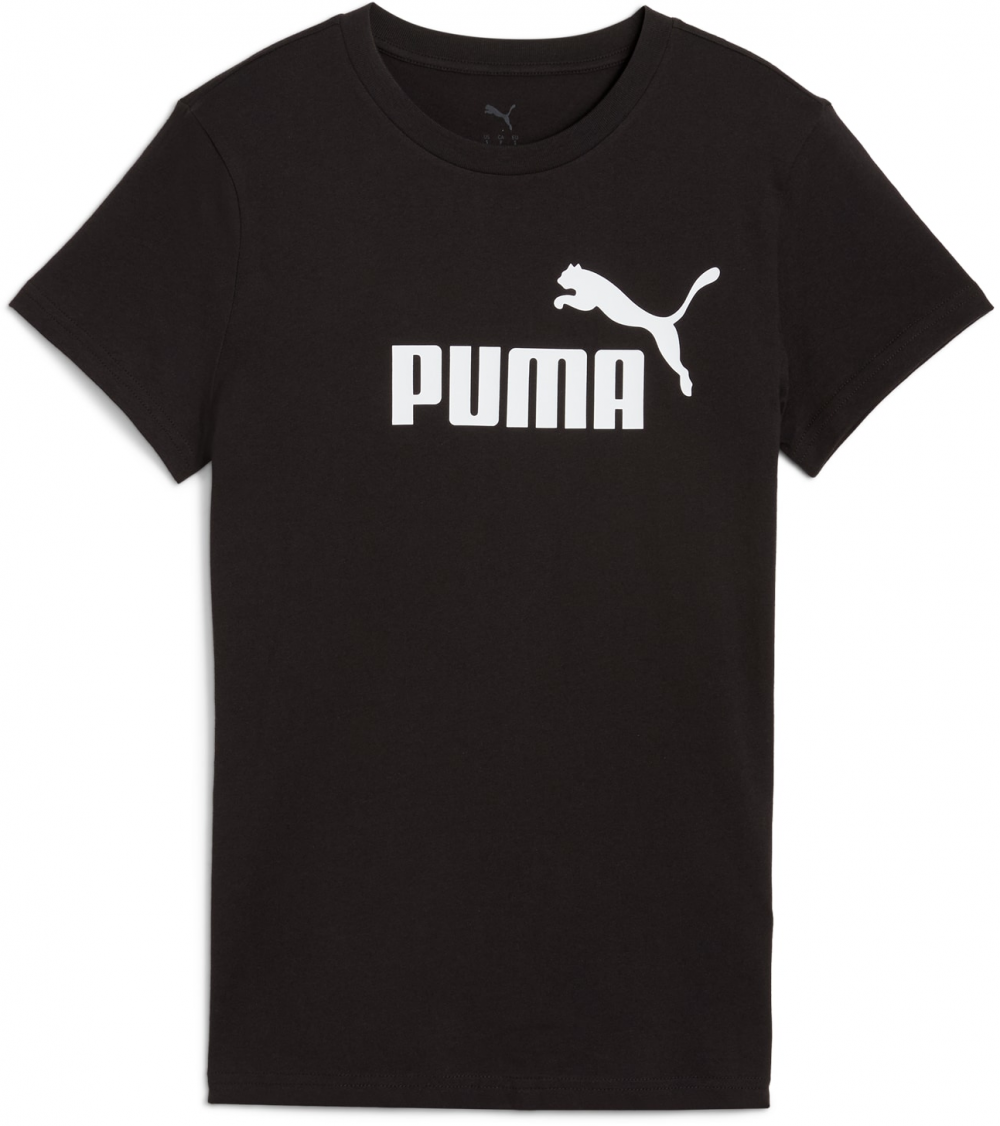 PUMA Funkčné tričko 'ESS No. 1'  čierna / biela