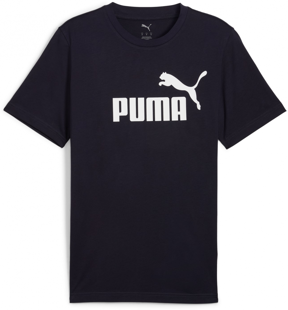 PUMA Funkčné tričko 'ESS No. 1'  tmavomodrá / biela