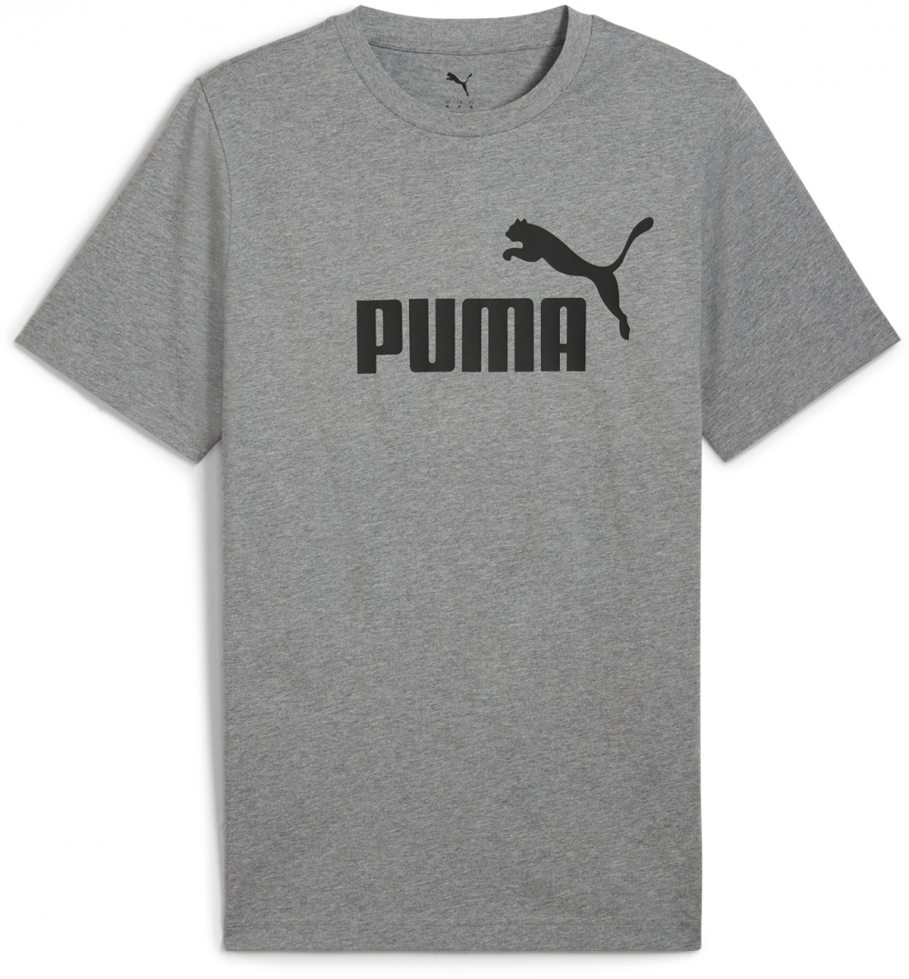 PUMA Funkčné tričko 'Essentials No. 1'  tmavosivá / čierna