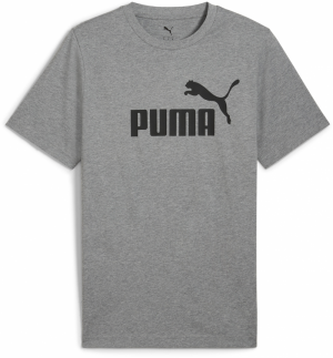 PUMA Funkčné tričko 'Essentials No. 1'  tmavosivá / čierna