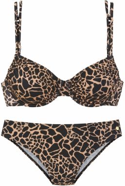 LASCANA Bikiny  béžová / čierna
