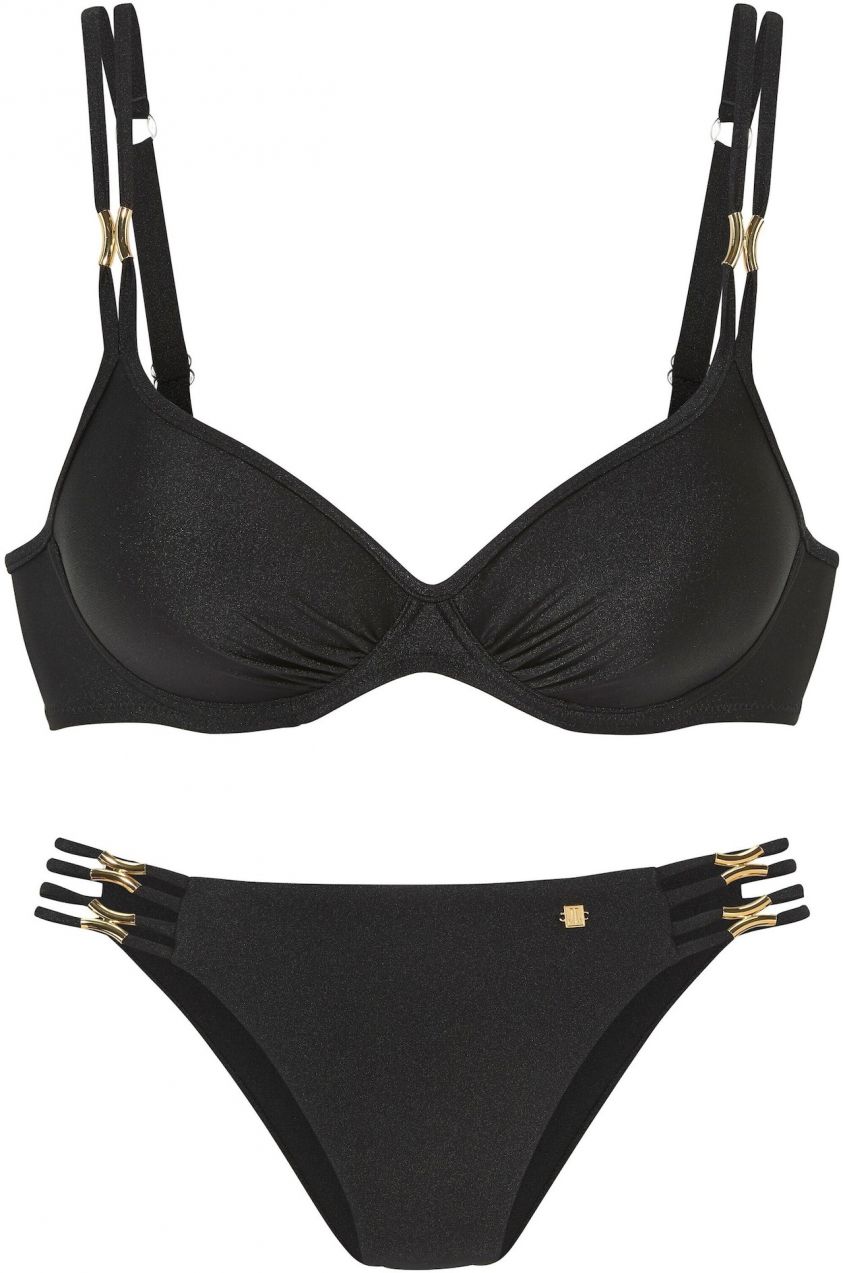 JETTE Bikiny  zlatá / čierna