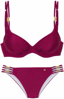 JETTE Bikiny  zlatá / farba lesného ovocia