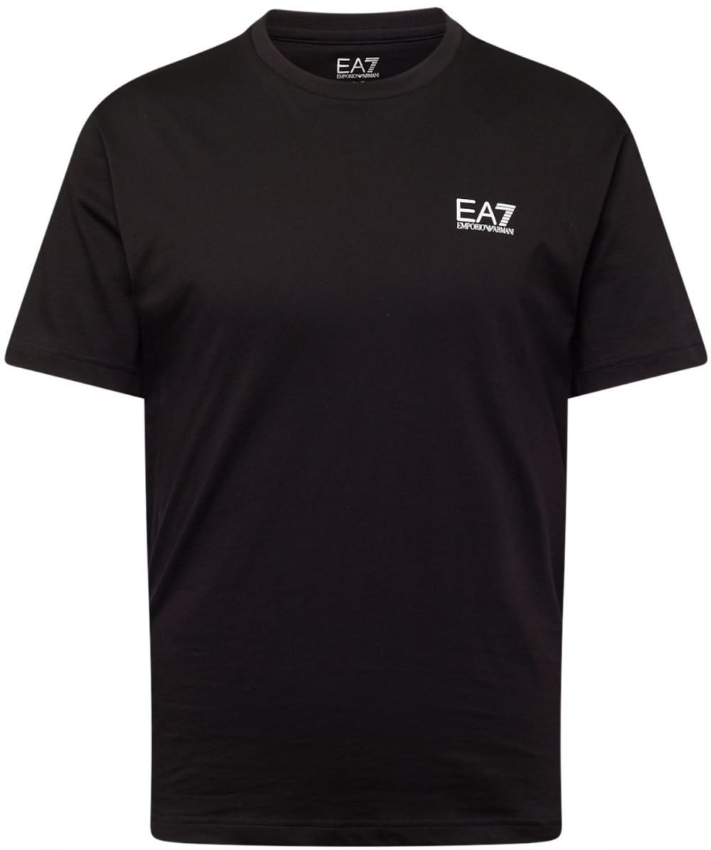 EA7 Emporio Armani Tričko 'Core Identity'  čierna / biela