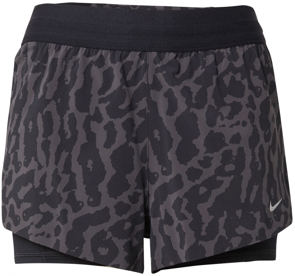 NIKE Športové nohavice 'Swift'  antracitová / čierna / biela