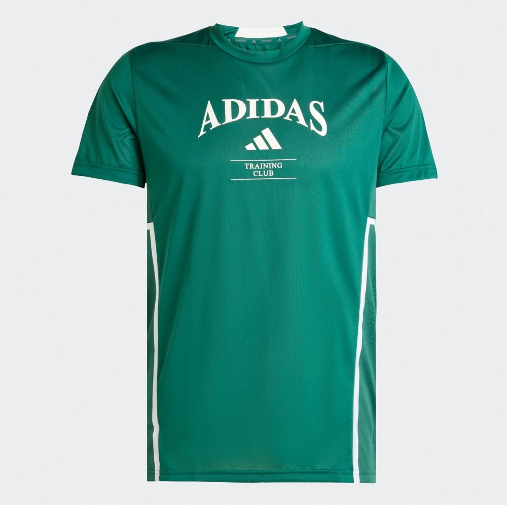 ADIDAS PERFORMANCE Funkčné tričko 'Design For Training Legacy'  tmavozelená / biela