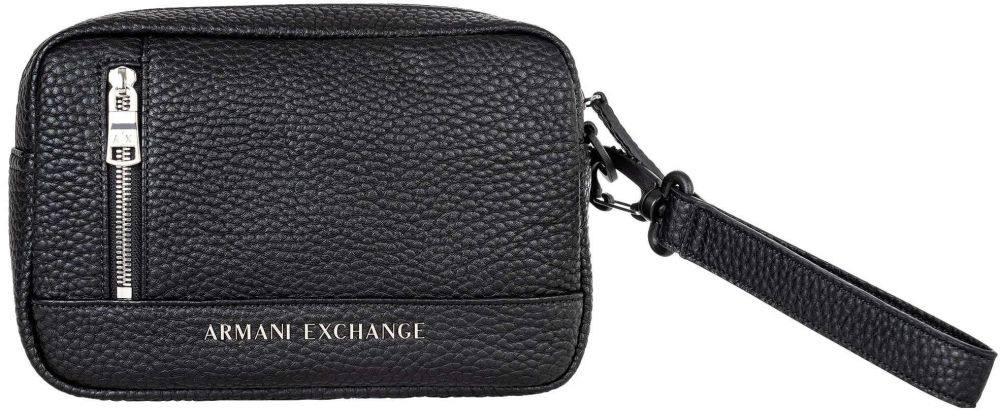 ARMANI EXCHANGE Toaletná taška  čierna / strieborná