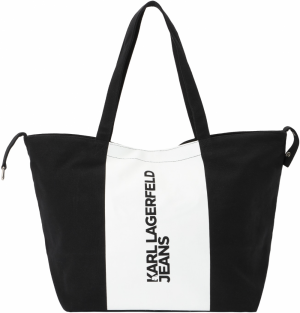 KARL LAGERFELD JEANS Shopper  čierna / biela