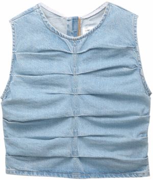 Pull&Bear Top  modrá denim