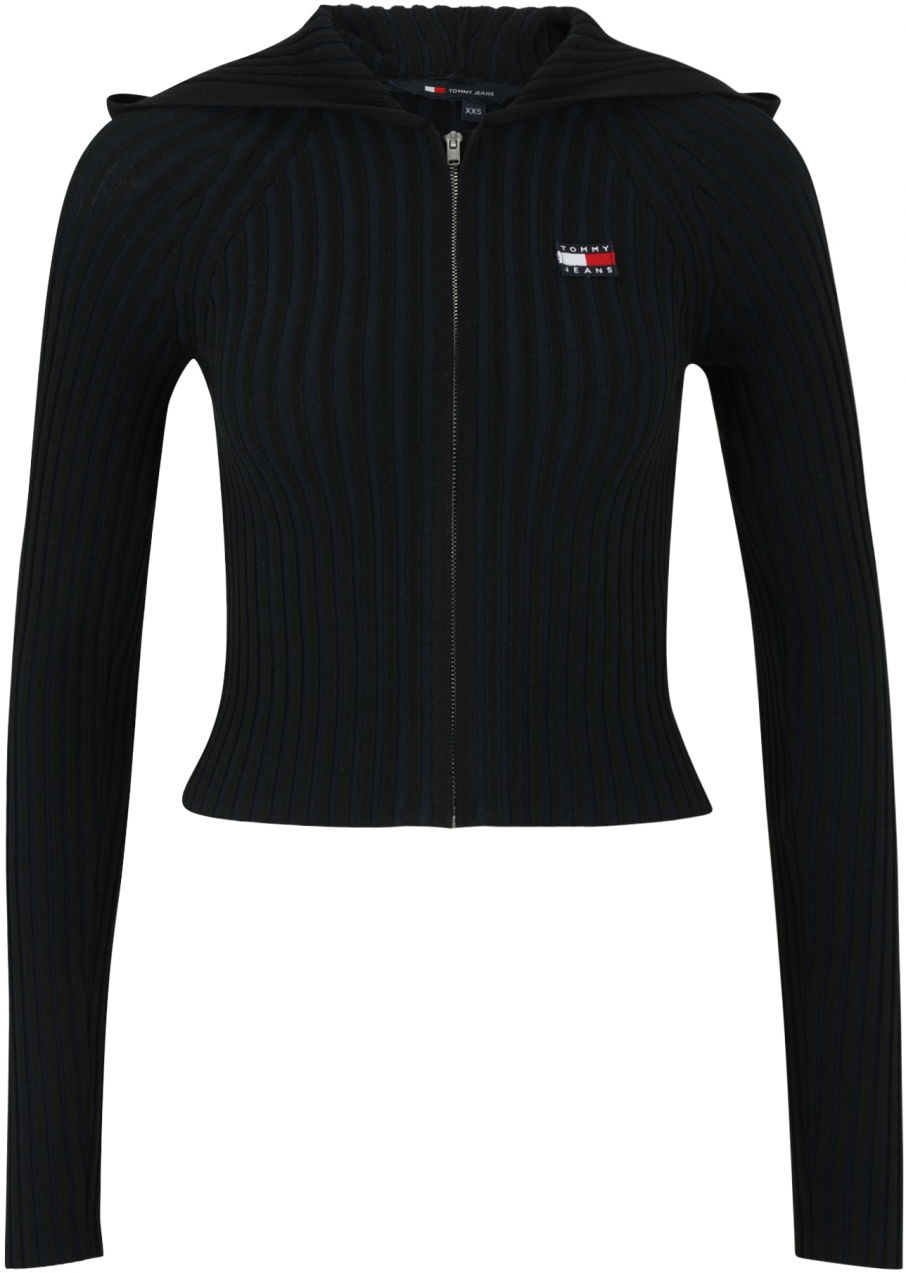 Tommy Jeans Kardigán  červená / čierna / biela