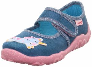 SUPERFIT Papuče 'BONNY'  modrá denim / svetlomodrá / žltá / svetloružová