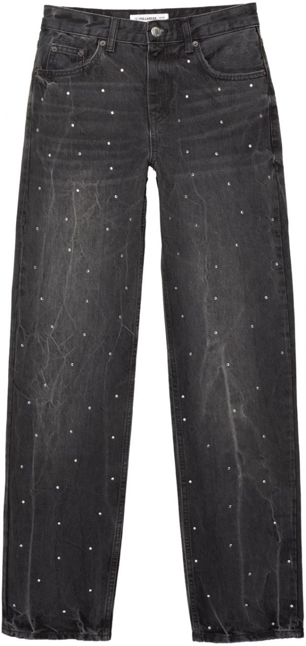 Pull&Bear Džínsy  čierny denim