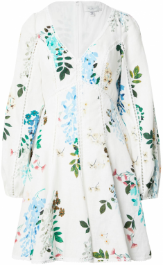 Ted Baker Šaty 'Belvida'  tyrkysová / svetlomodrá / tmavozelená / biela